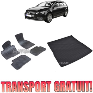 Set Covorase Auto Si Tavita Portbagaj VOLKSWAGEN PASSAT B7 din 10.2010 - 11.2014, caroserie combi,