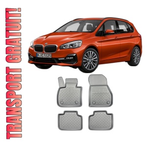 Set covorase BMW SERIA 2 F45, din 09.2014 - 10.2021, covorase tavita, caroserie VAN, compatibile cu autoturismul BMW SERIA 2 F45, ARISTAR