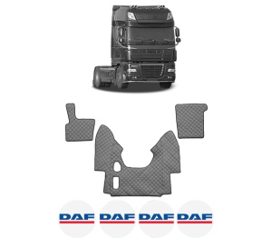 Set covorase Camion Tir DAF 95 XF din 1997-2002, Auto, 4x Stickere auto cu DAF
