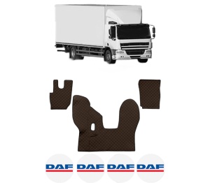 Set covorase Camion Tir DAF CF din 2013-2019, Auto, 4x Stickere auto cu DAF