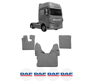 Set covorase Camion Tir DAF XF 106 din 2012-2017, Auto, 4x Stickere auto cu DAF