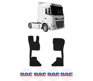 Set covorase Camion Tir DAF XG+ din 2021, Auto, 4x Stickere auto cu DAF