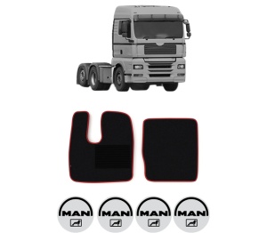 Set covorase Camion Tir MAN TGA din 1999-2012, Auto, 4x Stickere auto cu MAN