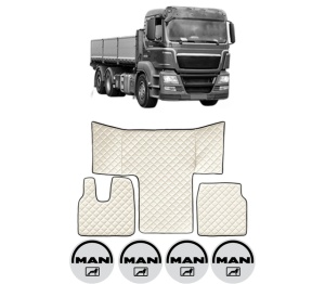 Set covorase Camion Tir MAN TGS I din 2005-2022, Auto, 4x Stickere auto cu MAN