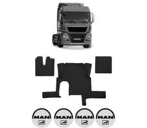 Set covorase Camion Tir MAN TGX I din 2006-2021, Auto, 4x Stickere auto cu MAN