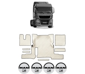Set covorase Camion Tir MAN TGX I din 2006-2021, Auto, 4x Stickere auto cu MAN