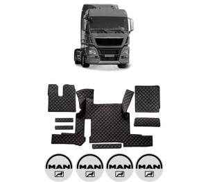 Set covorase Camion Tir MAN TGX I din 2006-2021, Auto, 4x Stickere auto cu MAN