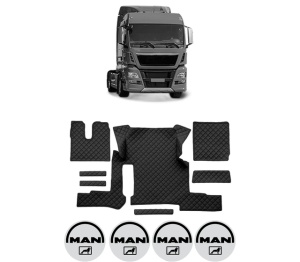 Set covorase Camion Tir MAN TGX I din 2006-2021, Auto, 4x Stickere auto cu MAN