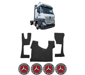 Set covorase Camion Tir MERCEDES-BENZ ACTROS MP4 / MP5 din 2011-2024, Auto, 4x Stickere auto cu MERCEDES-BENZ