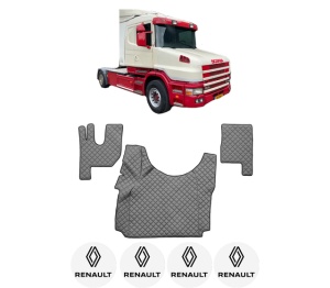 Set covorase Camion Tir RENAULT TRUCKS T din 2004-2023, Auto, 4x Stickere auto cu RENAULT TRUCKS