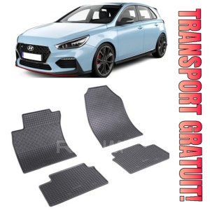 Set covorase Hyundai i30 III Hatchback 02.2017 - prezent si 4 stickere rotunde Hyundai
