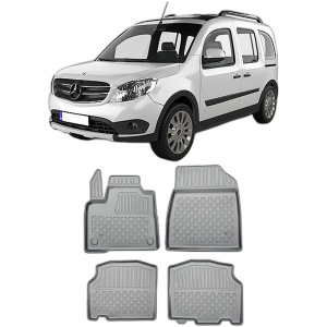 Set covorase MERCEDES CITAN W420 TOURER din 10.2021 - Prezent, covorase tavita, caroserie VAN, ampatament scurt si lung, NU CORESPUNDE PENTRU ELECTRIC, compatibile cu autoturismul MERCEDES CITAN W420 TOURER, ARISTAR - Img 2