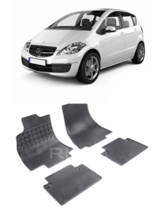 Set covorase Mercedes Clasa A W169 Hatchback 09.2004 - 08.2012 si 4 stickere rotunde Mercedes accesorii pentru autoturismul tau - masina v4665