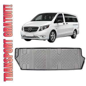 Set covorase MERCEDES VITO E W447, din 11.2020 - Prezent, covorase tavita, caroserie VAN ampatament lung, rand 3, scaune fixe, compatibile cu autoturismul MERCEDES VITO E W447, ARISTAR