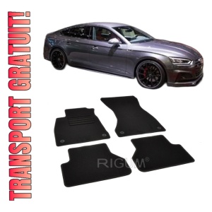 Set covorase mocheta Audi A5 B9 (F5) 2016-prezent, din mocheta, compatibile cu autoturismul Audi A5 B9 (F5)