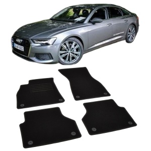 Set covorase mocheta Audi A6 C8 2018-prezent, din mocheta, compatibile cu autoturismul Audi A6 C8 - Img 2