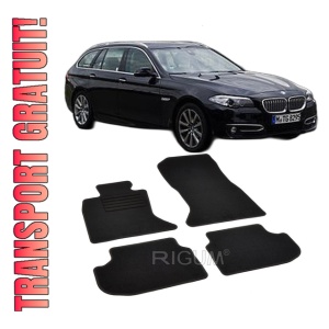 Set covorase mocheta BMW Seria 5 F10 sedan / 5 F11 Touring (combi) facelift, 2014-2017, din mocheta, compatibile cu autoturismul BMW Seria 5 F10 sedan / 5 F11 Touring (combi) facelift