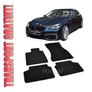 Set covorase mocheta BMW Seria 7 G11, 2015-prezent, din mocheta, compatibile cu autoturismul BMW Seria 7 G11