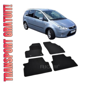 Set covorase mocheta C-Max 1, 2003-2010, din mocheta, compatibile cu autoturismul C