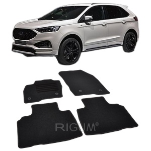 Set covorase mocheta Ford Edge 2, 2016-prezent, din mocheta, compatibile cu autoturismul Ford Edge 2 - Img 2