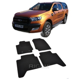 Set covorase mocheta Ford Ranger, 2012-2016, din mocheta, compatibile cu autoturismul Ford Ranger - Img 2
