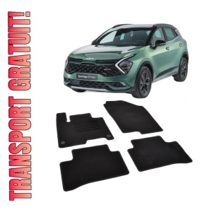 Set covorase mocheta Kia Sportage 5 2022-prezent (inclusiv modele Hybrid), din mocheta, compatibile cu autoturismul Kia Sportage 5