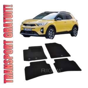 Set covorase mocheta Kia Stonic 2017-prezent, din mocheta, compatibile cu autoturismul Kia Stonic