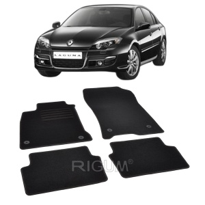 Set covorase mocheta Laguna 3 (T/X91) 2007-2015, din mocheta, compatibile cu autoturismul Laguna 3 (T/X91) - Img 2