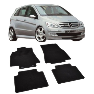 Set covorase mocheta Mercedes Clasa B W245 2005-2011, din mocheta, compatibile cu autoturismul Mercedes Clasa B W245 - Img 2