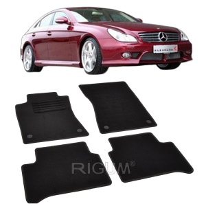Set covorase mocheta Mercedes CLS (W219) 2004-2010, din mocheta, compatibile cu autoturismul Mercedes CLS (W219) - Img 2