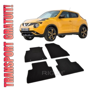 Set covorase mocheta Nissan Juke 1 (F15) 2010-2019, din mocheta, compatibile cu autoturismul Nissan Juke 1 (F15)