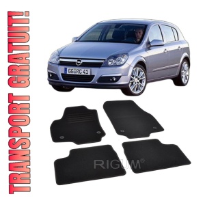 Set covorase mocheta Opel Astra H 2004-2014, din mocheta, compatibile cu autoturismul Opel Astra H