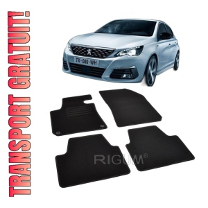 Set covorase mocheta Peugeot 308 (2) T9 - SW (combi), 2014-prezent, din mocheta, compatibile cu autoturismul Peugeot 308 (2) T9 SW (combi)