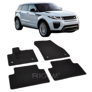 Set covorase mocheta Range Rover Evoque 2 (L551), 2019-prezent, din mocheta, compatibile cu autoturismul Range Rover Evoque 2 (L551) - Img 2