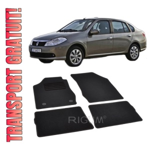 Set covorase mocheta Renault Thalia 1 / Renault Symbol 1, 1999-2008, din mocheta, compatibile cu autoturismul Renault Thalia 1 / Renault Symbol 1