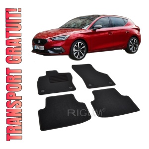 Set covorase mocheta Seat Leon 4 (KL), 2020-prezent, din mocheta, compatibile cu autoturismul Seat Leon 4 (KL)