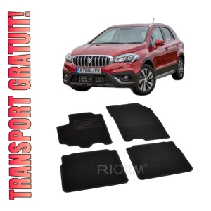 Set covorase mocheta Suzuki SX-4 (2) S-Cross, 2014-2020, din mocheta, compatibile cu autoturismul Suzuki SX