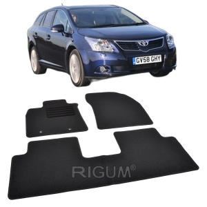 Set covorase mocheta Toyota Avensis 3 (T27), 2009-2018, din mocheta, compatibile cu autoturismul Toyota Avensis 3 (T27) - Img 2