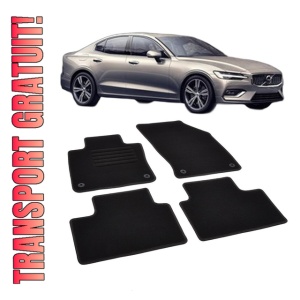 Set covorase mocheta Volvo S60 3 / S60 Plug-in Hybrid 2018-prezent, din mocheta, compatibile cu autoturismul Volvo S60 3 / S60 Plug in Hybrid