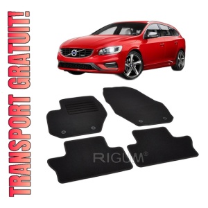 Set covorase mocheta Volvo V60 (1), 2010-2018, din mocheta, compatibile cu autoturismul Volvo V60 (1)