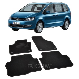Set covorase mocheta VW Sharan 2 (7N), 2010-prezent (cu 5 locuri), din mocheta, compatibile cu autoturismul VW Sharan 2 (7N) - Img 2