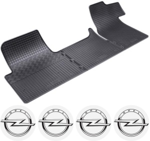 Set covorase Opel Movano B Van 2010 - prezent si 4 stickere rotunde Opel accesorii pentru autoturismul tau - masina v4551