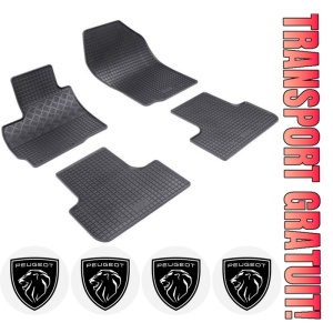 Set covorase Peugeot 4008 SUV 05.2012 - 03.2017 si 4 stickere rotunde Peugeot