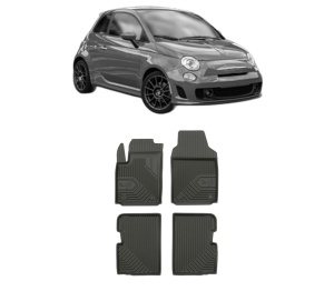 Set covorase presuri ABARTH 500 / 595 / 695 din 2008-2016, auto, din cauciuc thermoplastic, ABARTH - Img 2