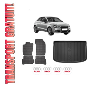 Set Covorase Presuri Auto Si Tavita Portbagaj AUDI A1 (8X1, 8XK) din 2010-2018 AUDI