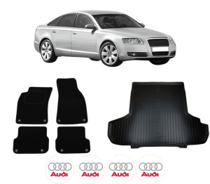 Set Covorase Presuri Auto Si Tavita Portbagaj AUDI A6 C6 (4F2) din 2004-2011 AUDI - Img 2