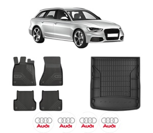 Set Covorase Presuri Auto Si Tavita Portbagaj AUDI A6 C7 Avant (4G5, 4GD) din 2011-2018 AUDI - Img 2