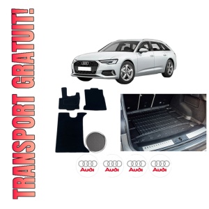 Set Covorase Presuri Auto Si Tavita Portbagaj AUDI A6 C8 (4A2) din 2018-2021 AUDI