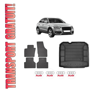 Set Covorase Presuri Auto Si Tavita Portbagaj AUDI Q3 (8UB, 8UG) din 2011-2018 AUDI