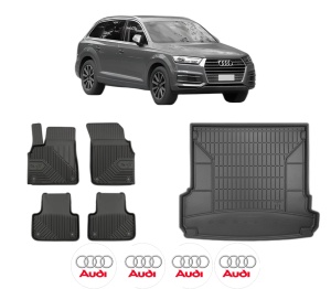 Set Covorase Presuri Auto Si Tavita Portbagaj AUDI Q7 (4MB, 4MG, 4MQ) din 2015-2024 AUDI - Img 2
